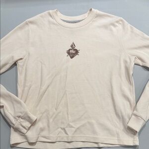 Volcom Cream Waffle Knit Women’s Top Size XS